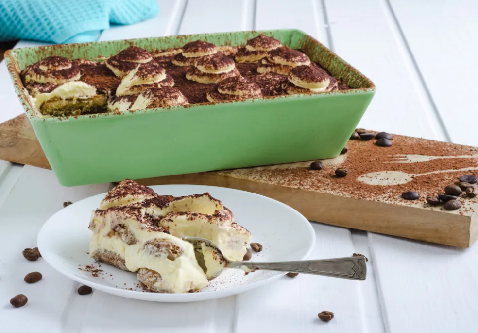 veganské tiramisu