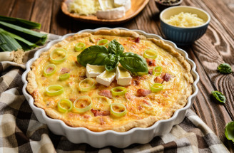Recept na Quiche Lorraine: Smetanový koláč se slaninou a sýrem