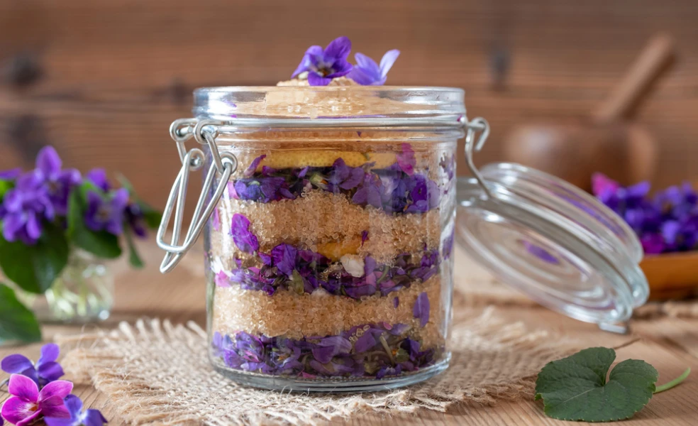 recept na fialkový sirup za studena