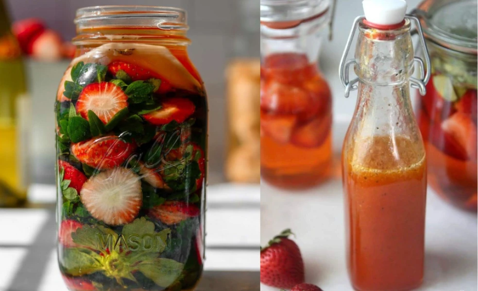 Recept na domácí jahodový ocet