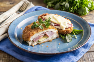Cordon bleu jako v špičkové restauraci: Jak připravit tento úžasný plněný řízek?