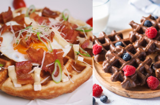 Pizza nebo brownies z vaflovače? Vyzkoušej i netradiční recepty na vafle