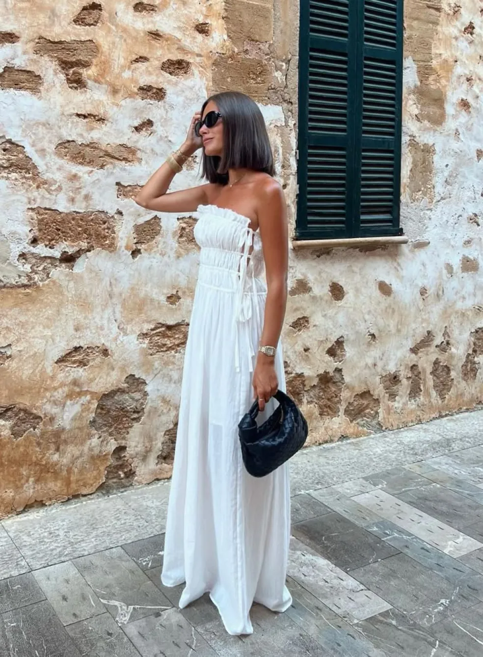 Letní šaty bez ramínek