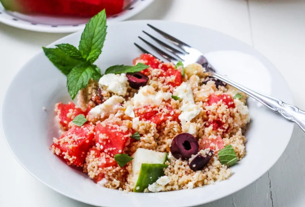 recept letní salát s melounem