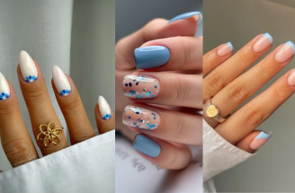 Modrá svatební manikúra jako „něco modrého“? Inspiruj se těmito dokonalými nehty