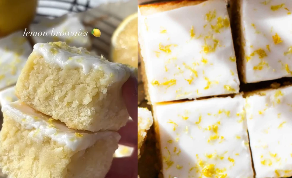 citronové brownies