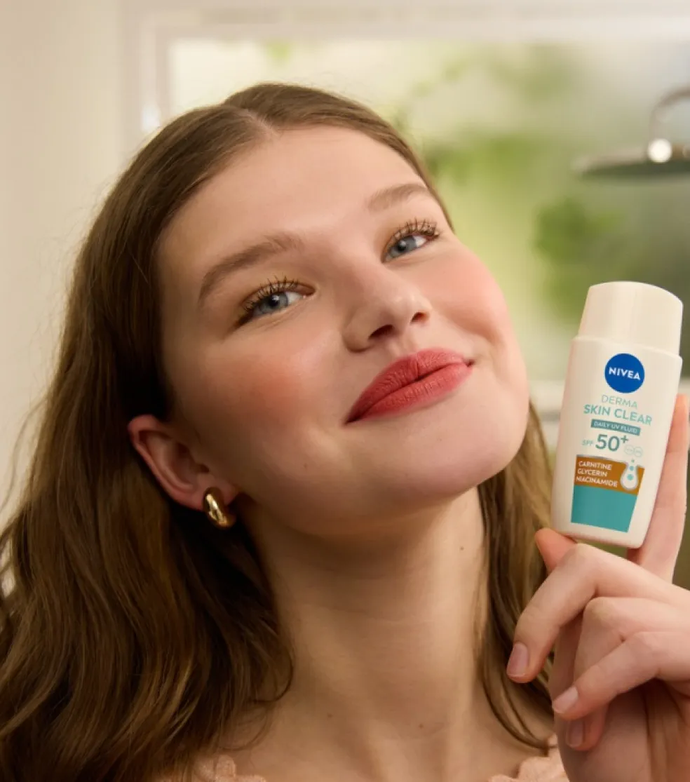 NIVEA Denní UV Fluid Derma Skin Clear SPF 50+