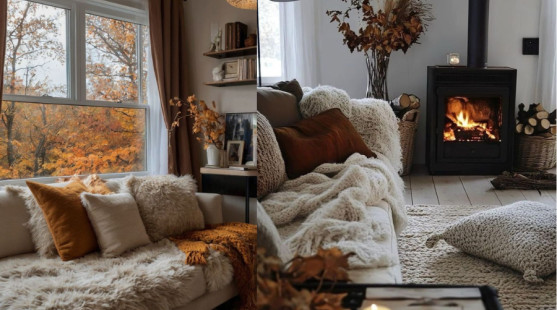 Interiérové trendy podzim/zima 2025: Od zemité barevnosti po útulné textilie