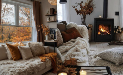 Interiérové trendy podzim/zima 2025: Od zemité barevnosti po útulné textilie