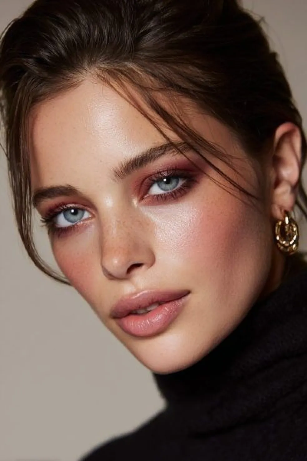 švestkové oční stíny