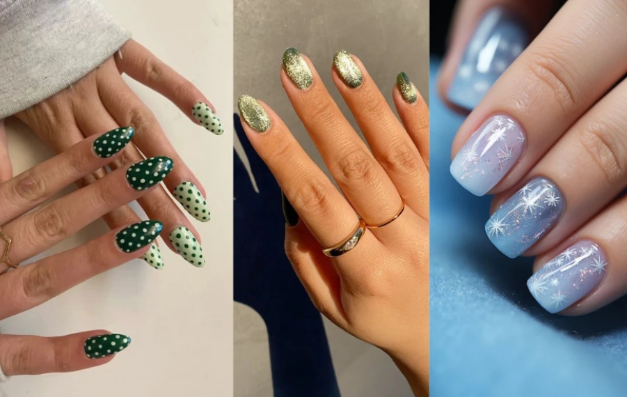 zimní manikúra 2025