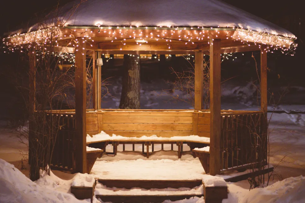 venkovní konstrukce zima