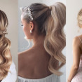 Konský cop jako svatební účes? ANO! Žádná nuda, ale sofistikovaný a trendy vzhled.
