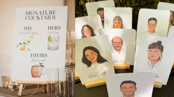 Personalizované svatební prvky: Vlastní pečeti, speciální koktejly či portréty hostů