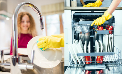Ručné mytí nádobí vs. myčka nádobí: Co je úspornější, hygieničtější a praktičtější?