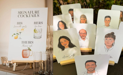 Personalizované svatební prvky: Vlastní pečeti, speciální koktejly či portréty hostů