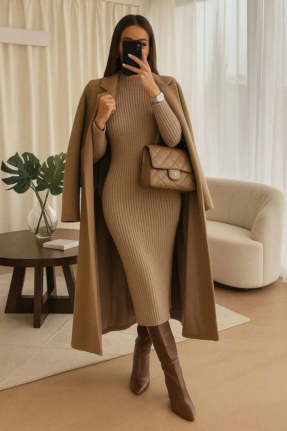 zimní kabát pro postavu přesýpací hodiny