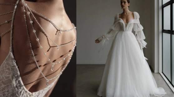 Trendy pro svatební šaty 2026: Samet, rukávy a perlové akcenty jsou zpět!