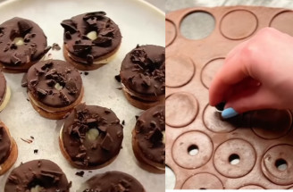 Čokoládová kolečka s náplní z bílé čokolády – TOP vánoční cukroví tohoto roku!