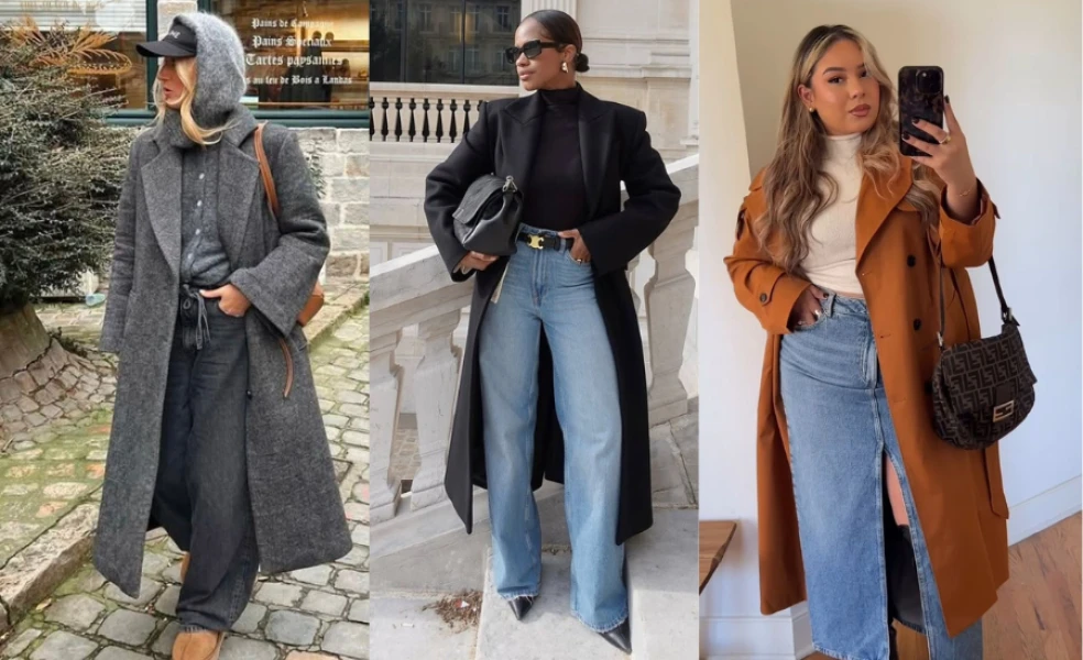 Zimní kabát podle typu postavy