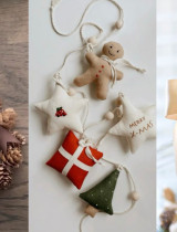 Přírodní vánoční dekorace z větviček, ořechů a látek – inspiruj se!