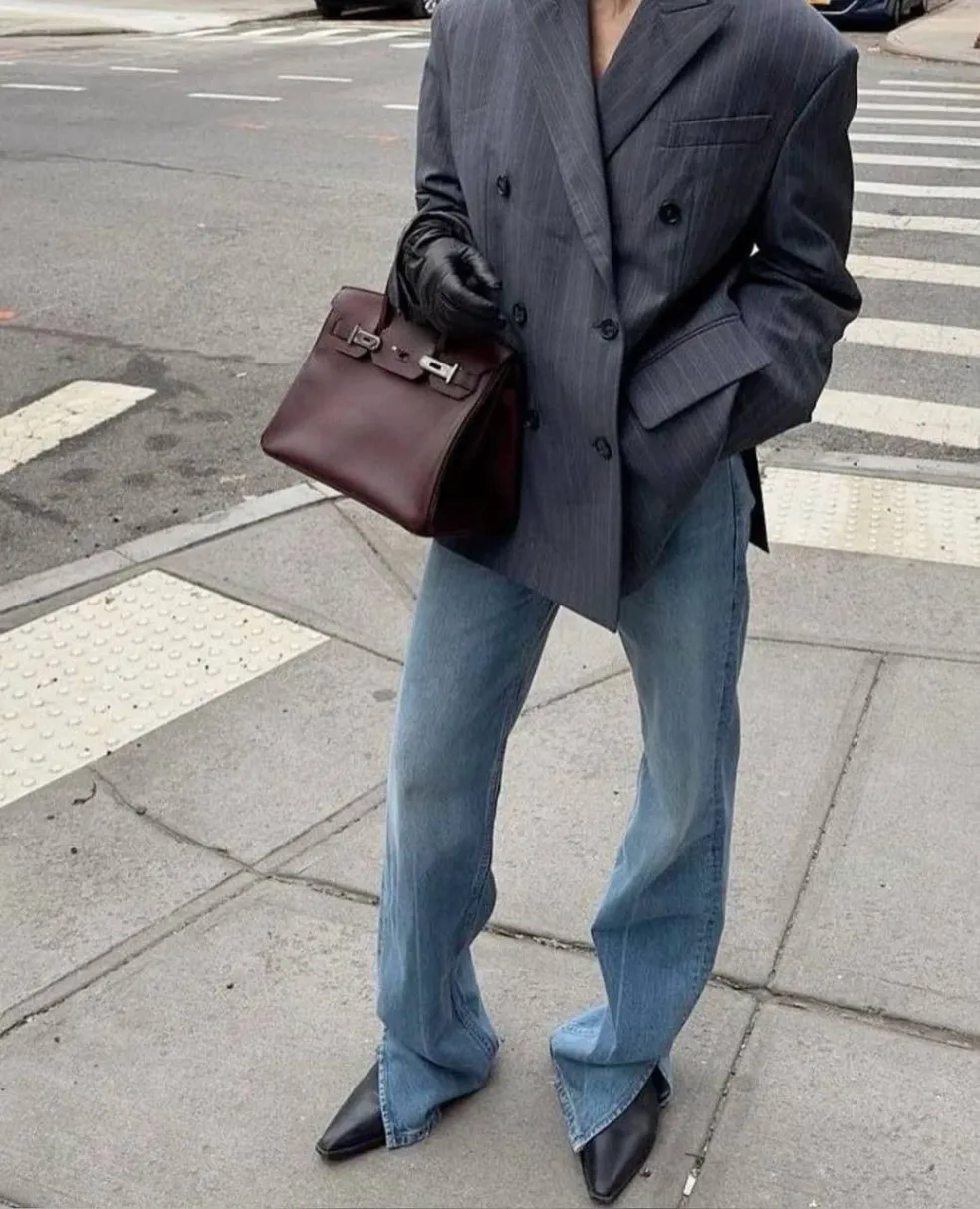 džínsy a kotníkové čižmy