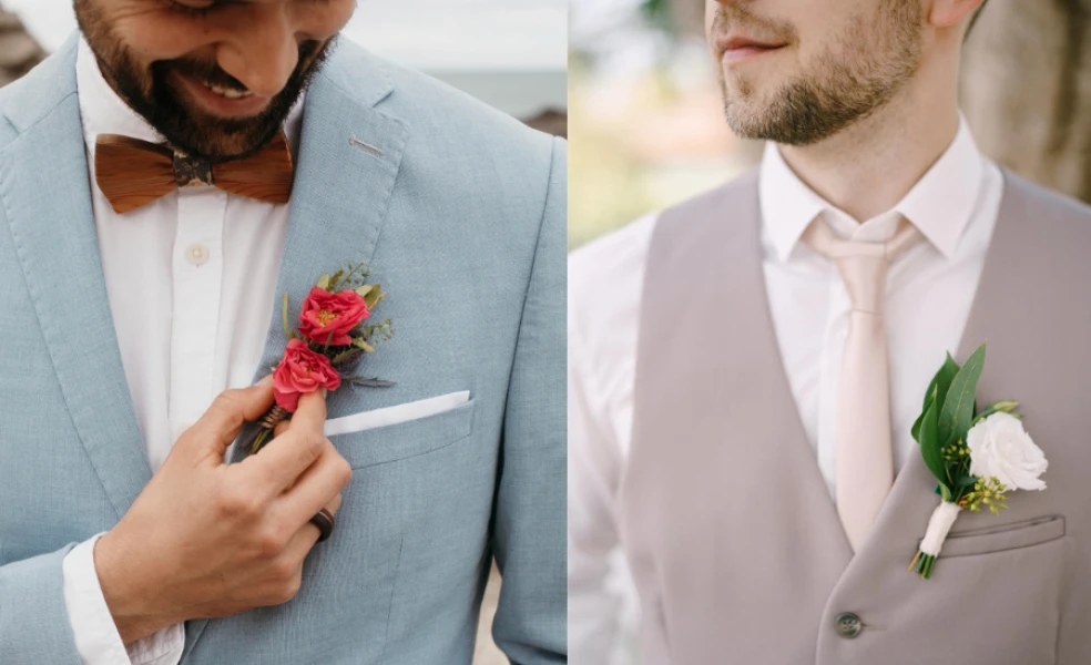 Motýlek nebo kravata pro ženicha