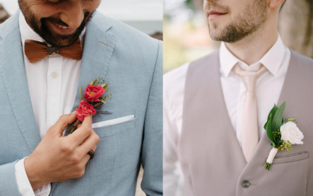 Motýlek nebo kravata pro ženicha