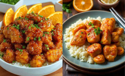 Recept na kuřecí kousky ve sladkokyselé pomerančové omáčce