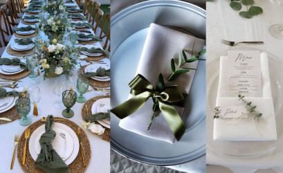 Jak uložit nebo poskládat ubrousky na svatebních stolech: Tradiční i trendy inspirace