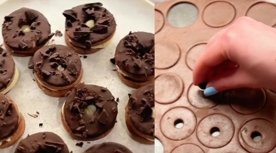 Čokoládová kolečka s náplní z bílé čokolády – TOP vánoční cukroví tohoto roku!