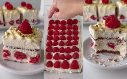 nepečené tvarohové řezy