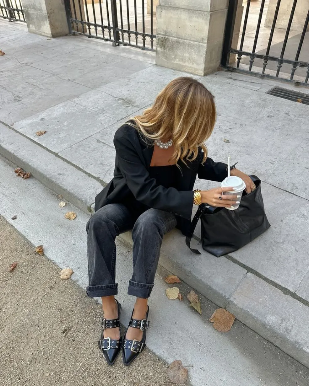 baleríny s přezkami