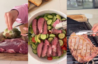 Steakový salát s balsamikovým dresinkem: Recept na vydatnou letní večeři