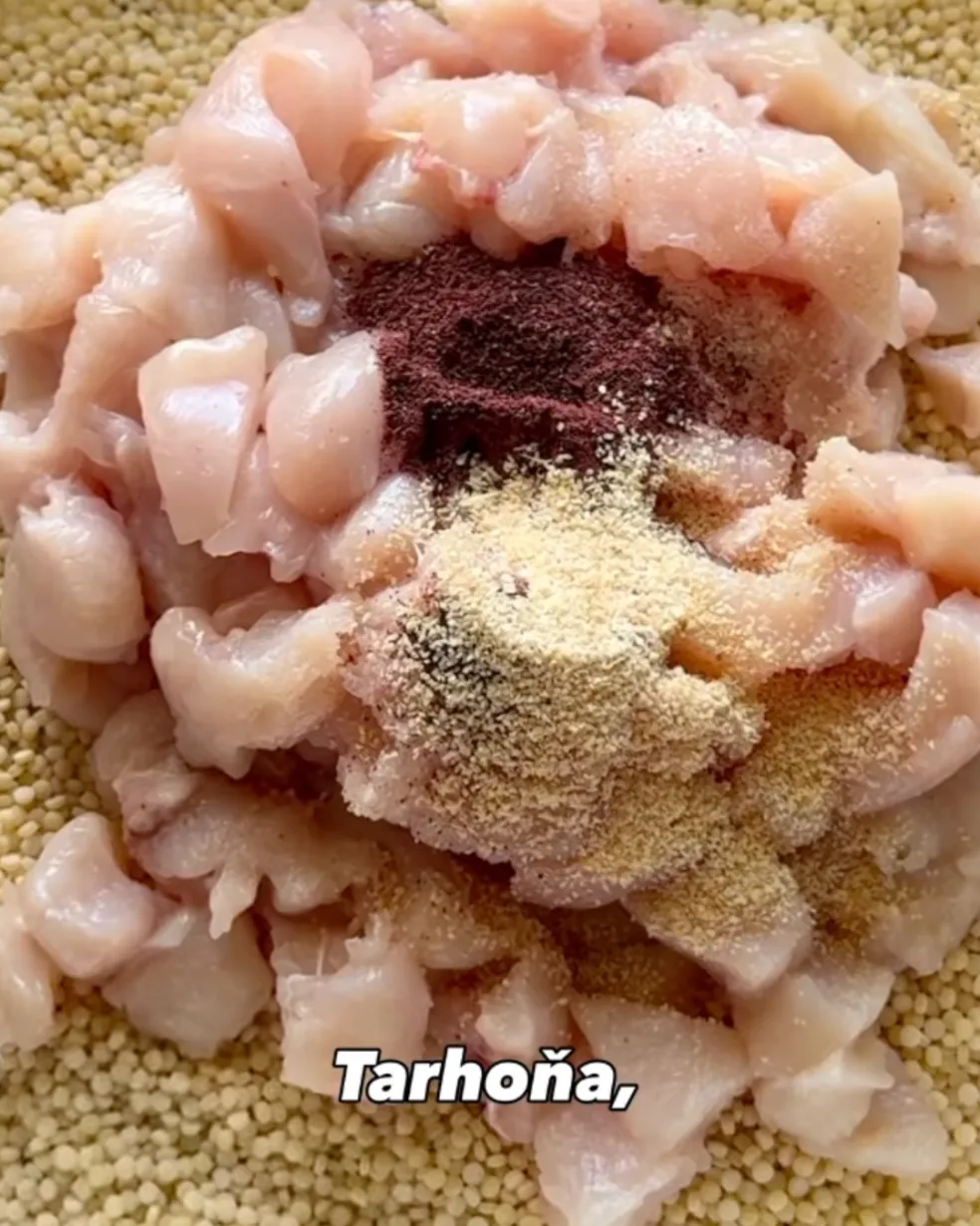 tarhoňa s kuřecím masem