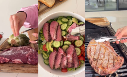 Steakový salát s balsamikovým dresinkem: Recept na vydatnou letní večeři