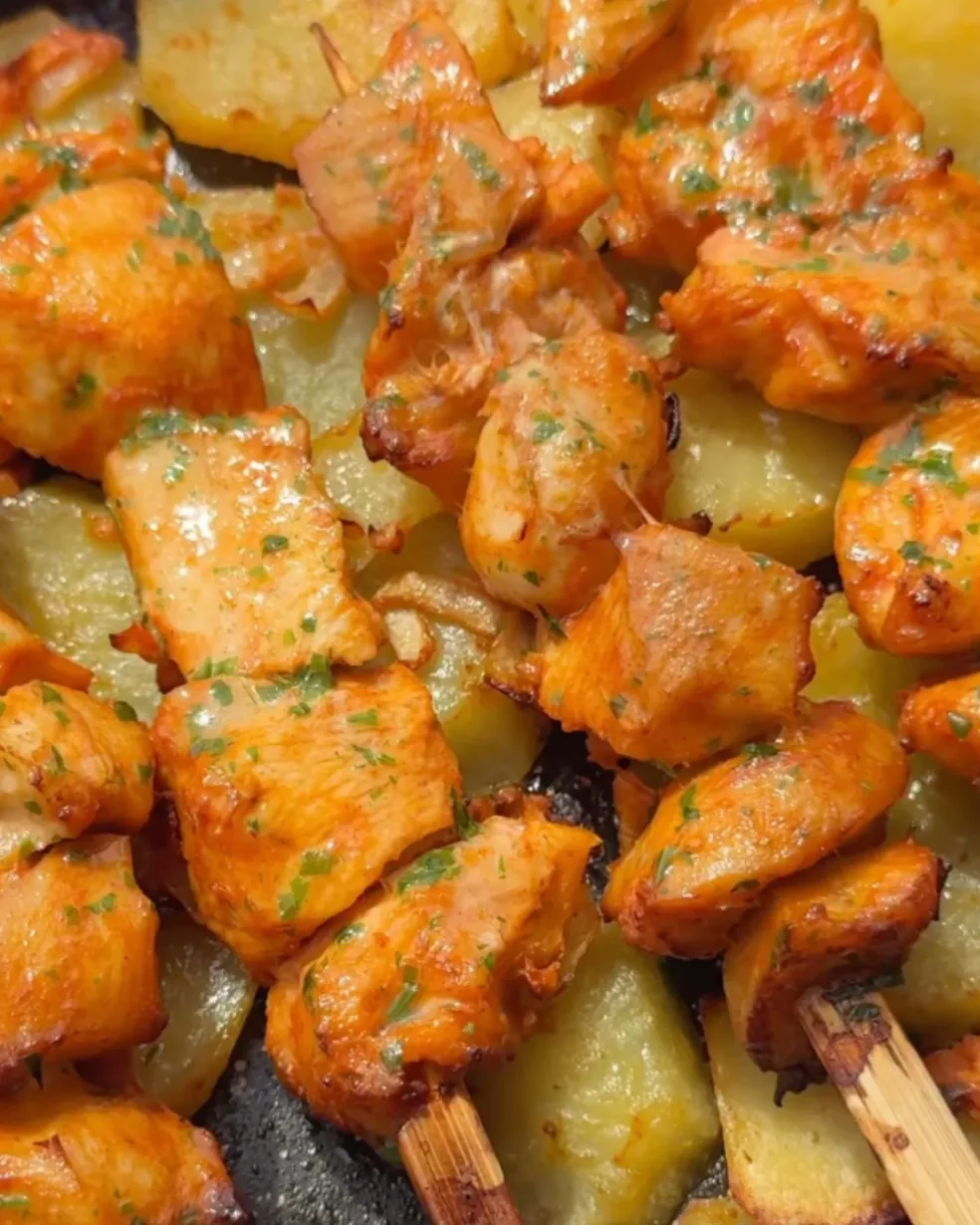 kuřecí špízy na grilu