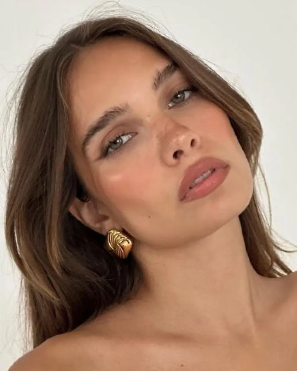 denní soft smoky eyes s hnědou tužkou a řasenkou