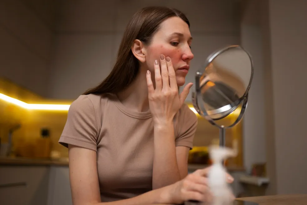 Podrážděná pleť po nesprávném nebo příliš agresivním odličování make-up