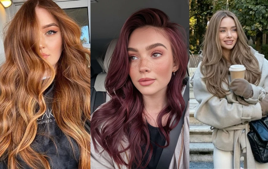 Ženy s čokoládově hnědými, měděnými a medově blond vlasy